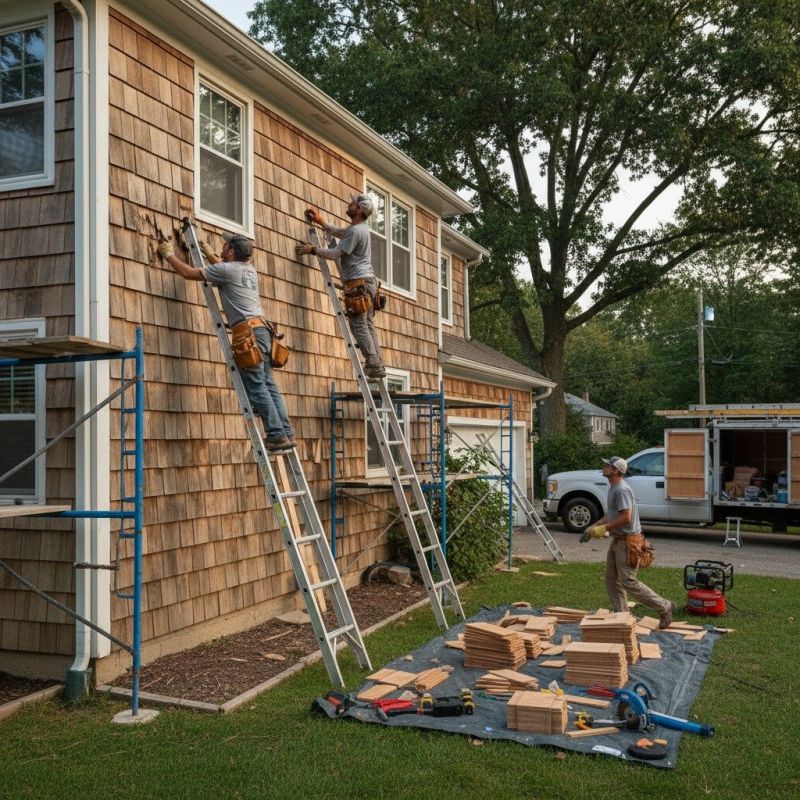 Wood Shake Siding Repair